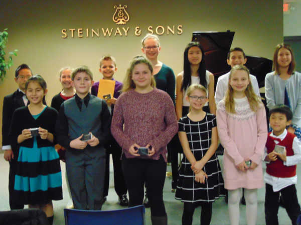 group of elementary school participants in the classical festival