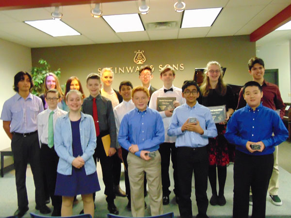 group of middle school participants in the classical festival